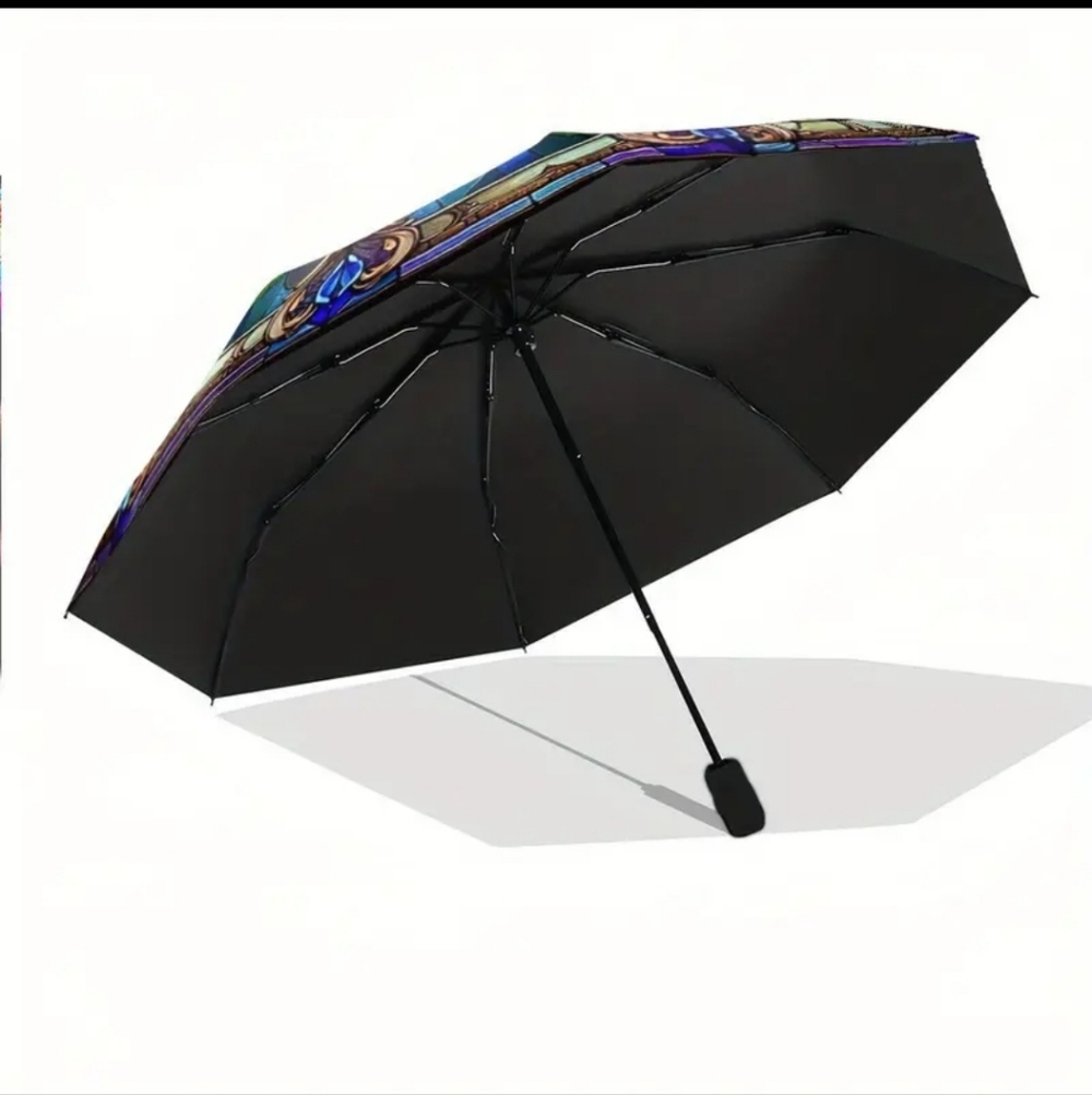 ποΈ πβοΈ RAINBOW OF PANSIES COLOUR BURST COMPACT UMBRELLA βοΈπ - Picture 4 of 6